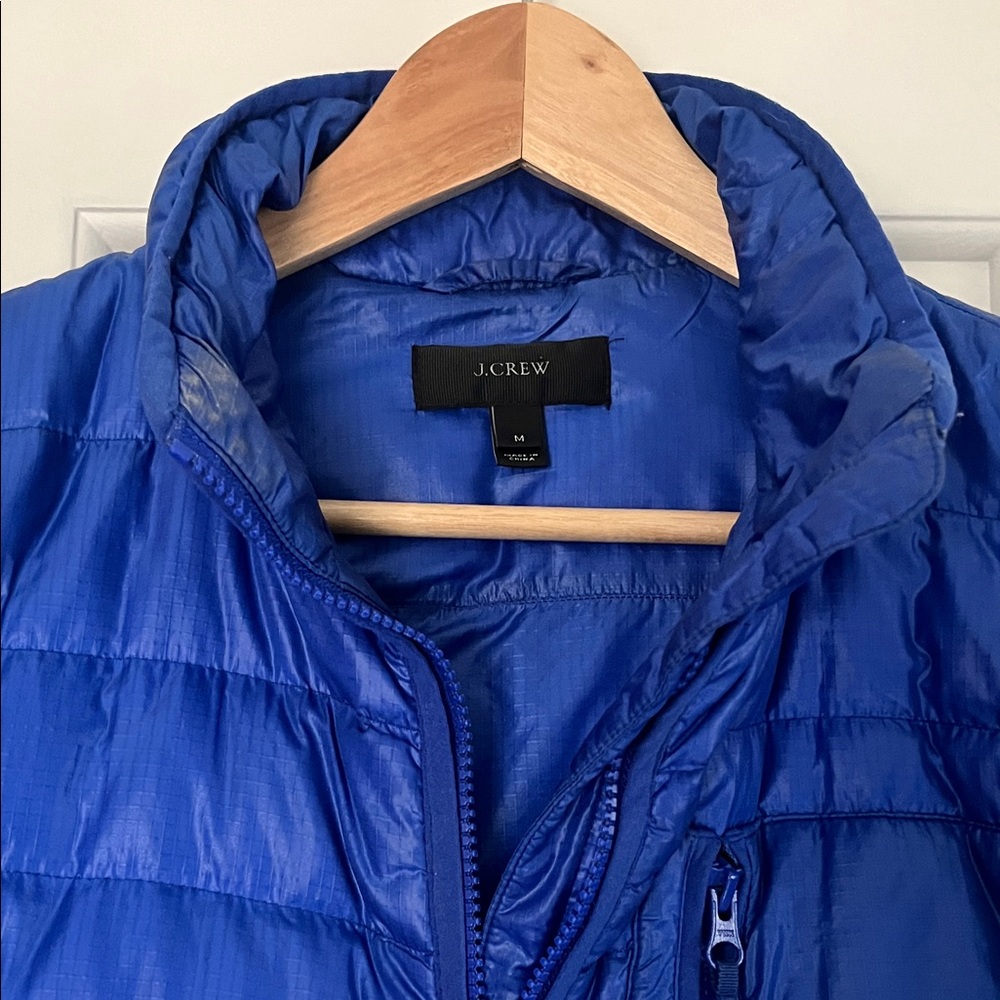 J Crew Blue Puffer Jacket - Picture 3 of 4